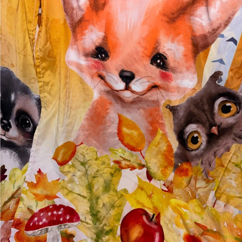 Fall Critter Curtains